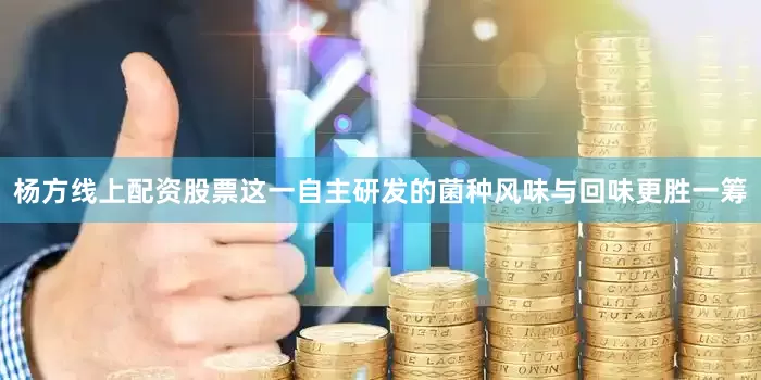 杨方线上配资股票这一自主研发的菌种风味与回味更胜一筹